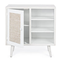 Credenza MDF Impiallacciato Bianca Moderna da Interno - EVERETT