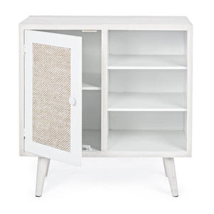 Credenza MDF Impiallacciato Bianca Moderna da Interno - EVERETT