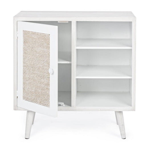 Credenza MDF Impiallacciato Bianca Moderna da Interno - EVERETT