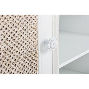 Credenza MDF Impiallacciato Bianca Moderna da Interno - EVERETT