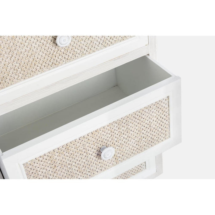 Cassettiera MDF Impiallacciato Bianca Moderna da Interno - EVERETT