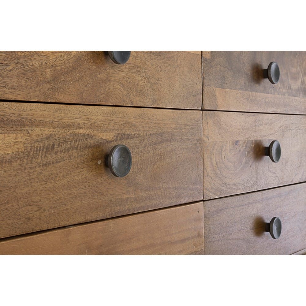 Cassettiera Legno Naturale Rustica da Interno - EVANDER