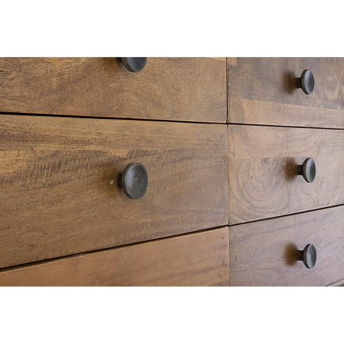 Cassettiera Legno Naturale Rustica da Interno - EVANDER