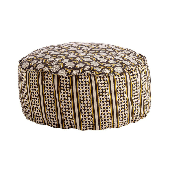 Pouf Cotone Nero Boho da Interno 65 cm - ESOTICO