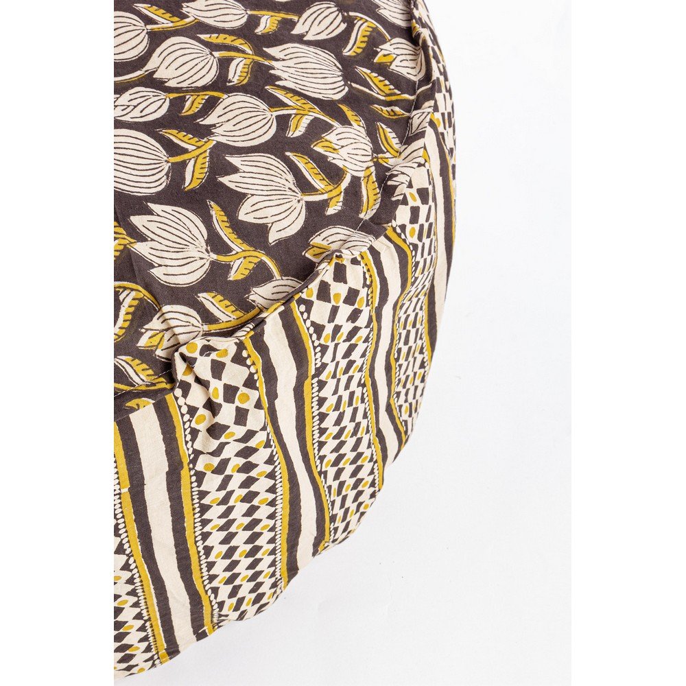 Pouf Cotone Nero Boho da Interno 65 cm - ESOTICO