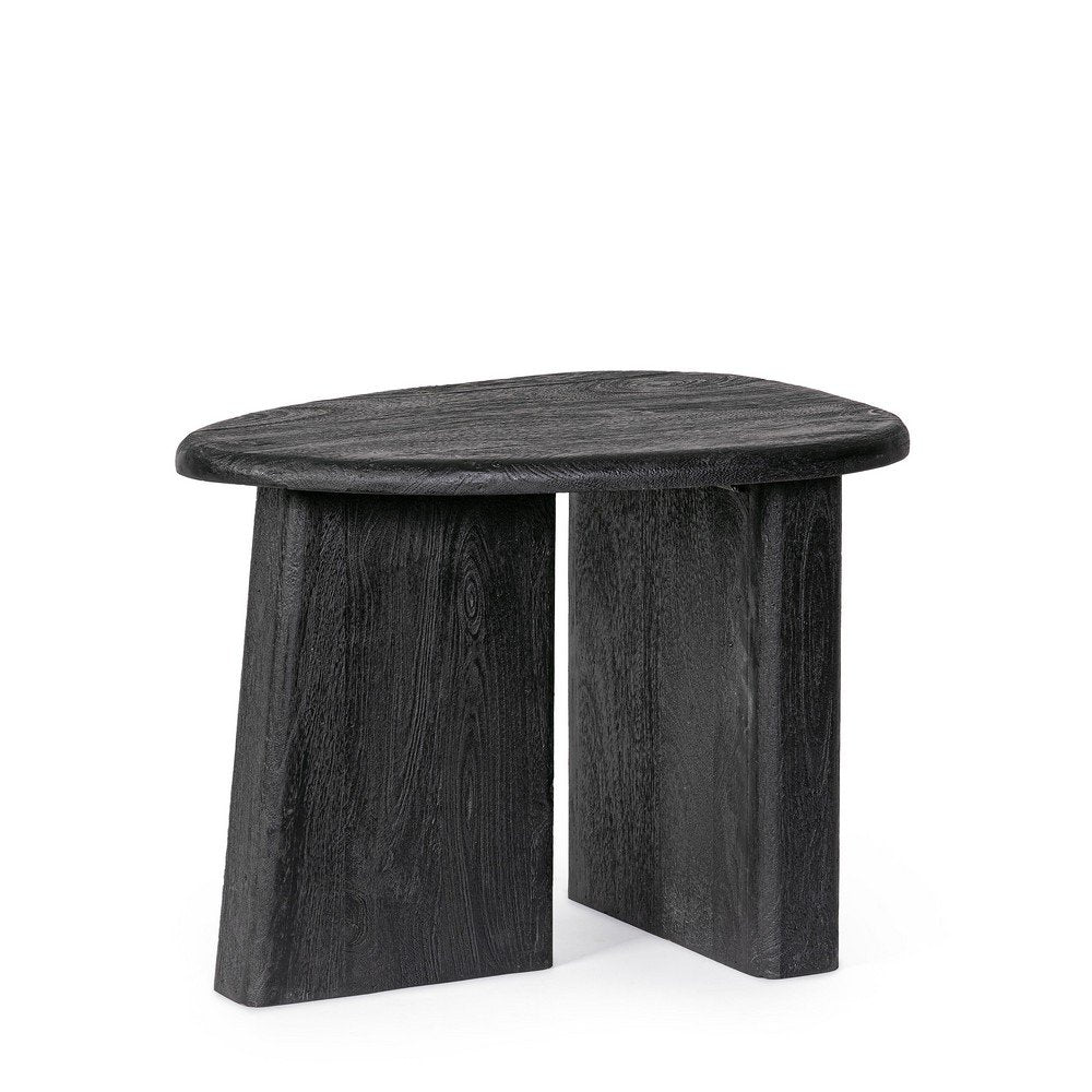 Tavolino Legno Marrone Rustico da Interno - ENIGMA Colore: Nero