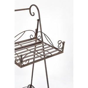 Set 4 Porta Piante in Acciaio Marrone Rustico da Interno - EMMA