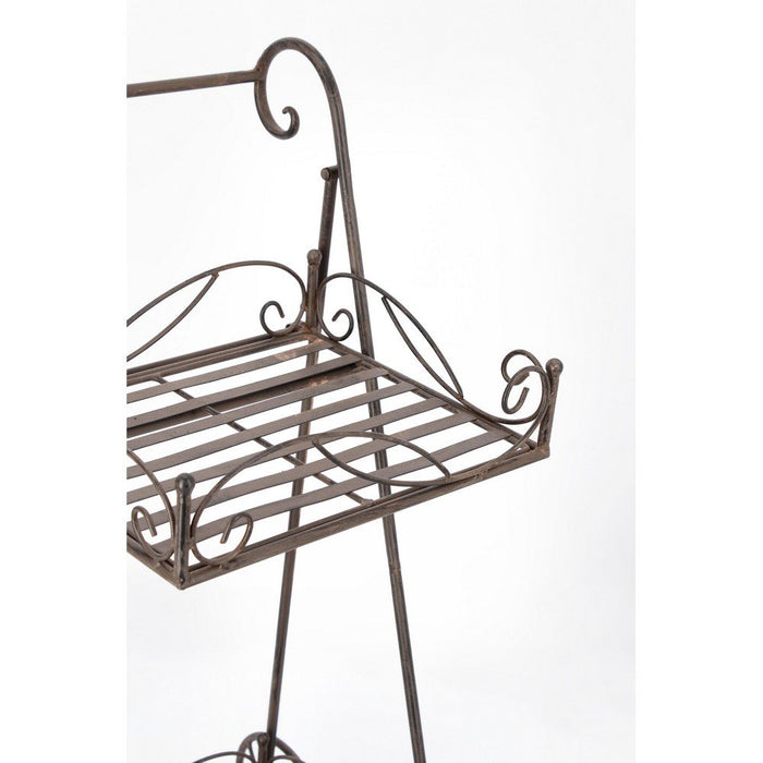 Set 4 Porta Piante in Acciaio Marrone Rustico da Interno - EMMA