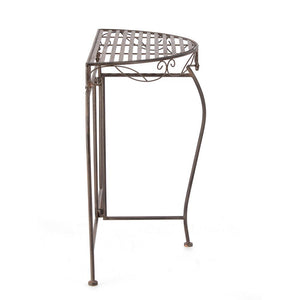 Set 2 Consolle Acciaio Marrone Stile Industriale da Interno - EMMA