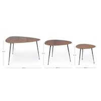 Tavolini Legno Marrone Moderni da Interno - EMBER