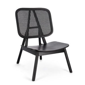 Poltrona in Teak Nero Moderna da Interno - ELOISE Colore: Nero