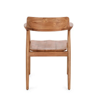 Set 2 Sedie in Teak Marrone Moderno da Interno - ELOISE