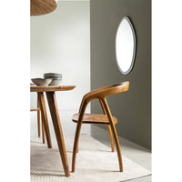 Set 2 Sedie in Teak Marrone Moderno da Interno - ELOISE