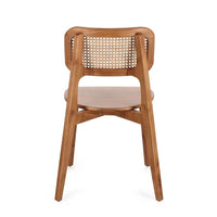 Set 2 Sedie in Legno Teak Marrone Moderno da Interno - ELOISE