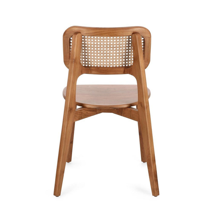 Set 2 Sedie in Legno Teak Marrone Moderno da Interno - ELOISE