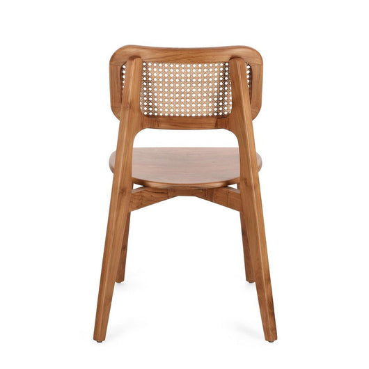 Set 2 Sedie in Legno Teak Marrone Moderno da Interno - ELOISE