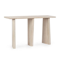 Consolle Legno Marrone Moderno da Interno 130x40 - ELIJAH