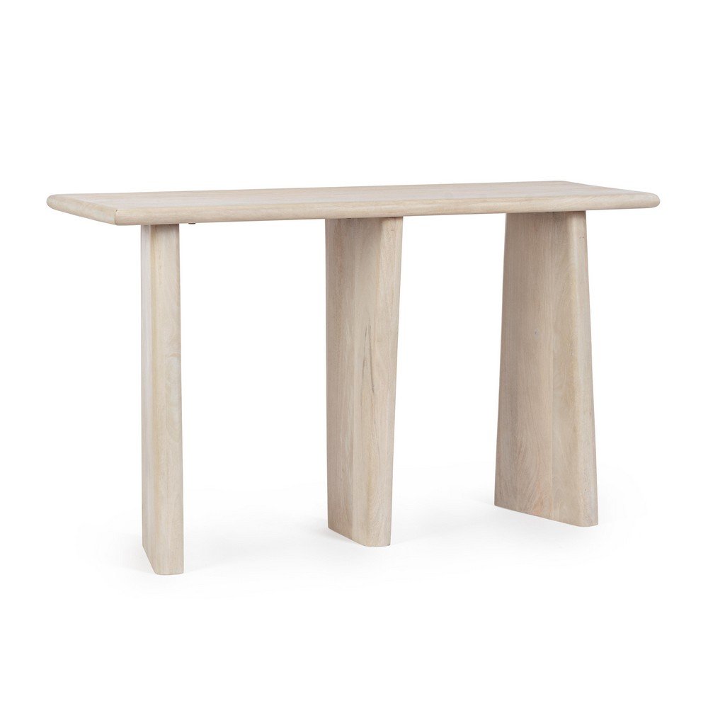 Consolle Legno Marrone Moderno da Interno 130x40 - ELIJAH