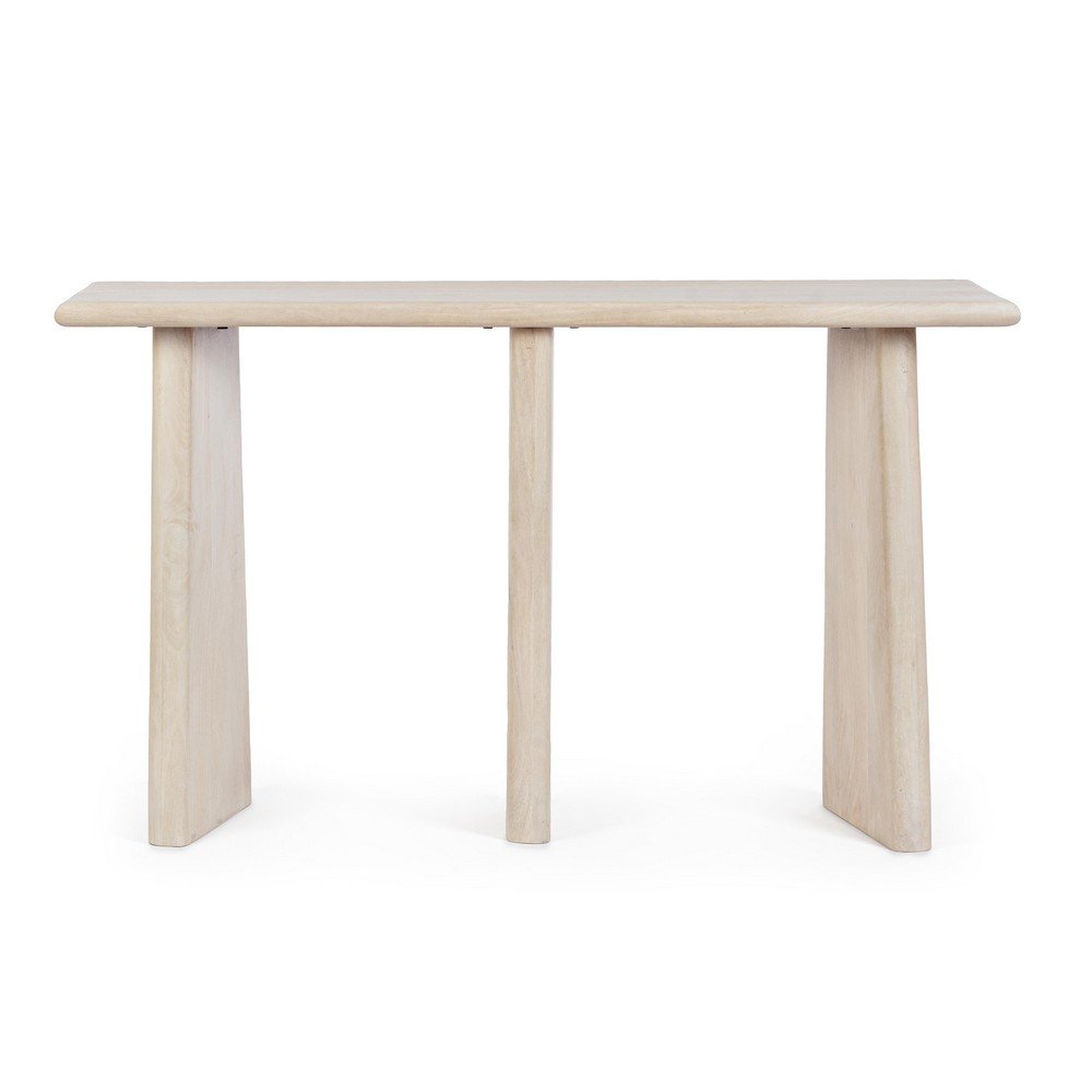 Consolle Legno Marrone Moderno da Interno 130x40 - ELIJAH