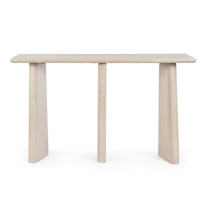 Consolle Legno Marrone Moderno da Interno 130x40 - ELIJAH