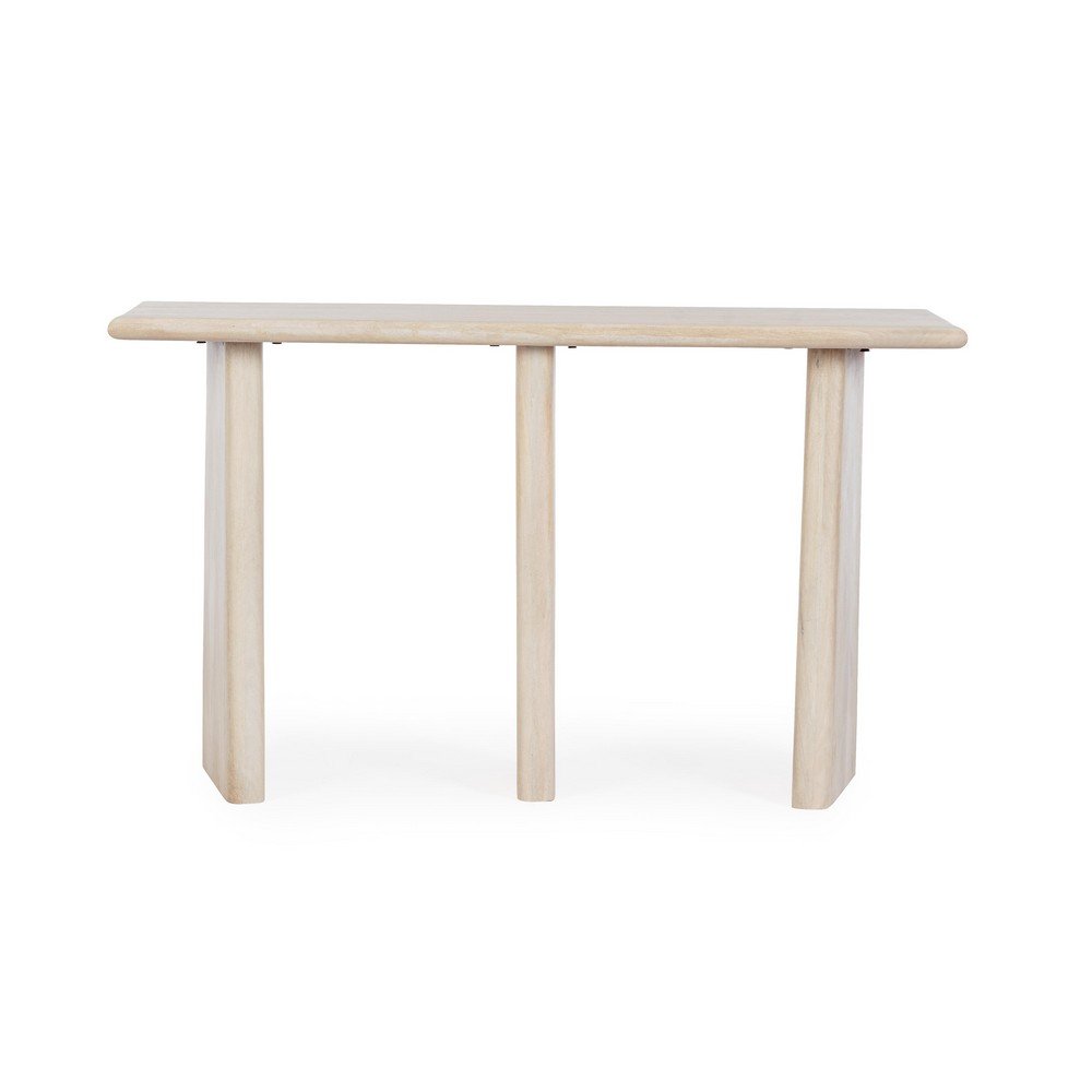 Consolle Legno Marrone Moderno da Interno 130x40 - ELIJAH