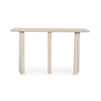 Consolle Legno Marrone Moderno da Interno 130x40 - ELIJAH