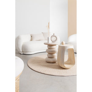 Tavolino Legno Marrone Moderno da Interno 33 cm - ELIJAH