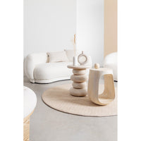 Tavolino Legno Marrone Moderno da Interno 33 cm - ELIJAH