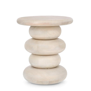 Tavolino Legno Marrone Moderno da Interno 40 cm - ELIJAH