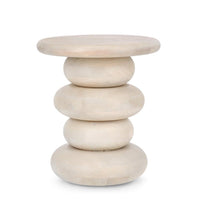 Tavolino Legno Marrone Moderno da Interno 40 cm - ELIJAH