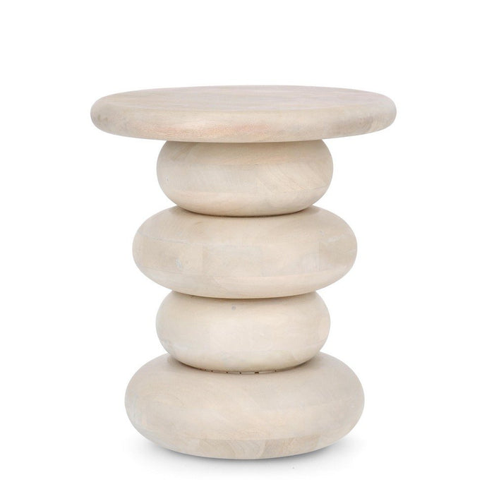 Tavolino Legno Marrone Moderno da Interno 40 cm - ELIJAH