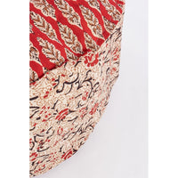 Pouf Cotone Rosso Boho da Interno - ELEGANCE