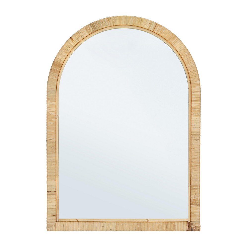 Specchio Arco Legno Marrone Rustico da Parete 50x70 - EDWARDS