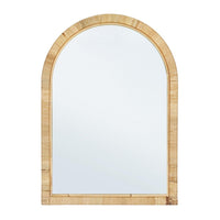Specchio Arco Legno Marrone Rustico da Parete 50x70 - EDWARDS