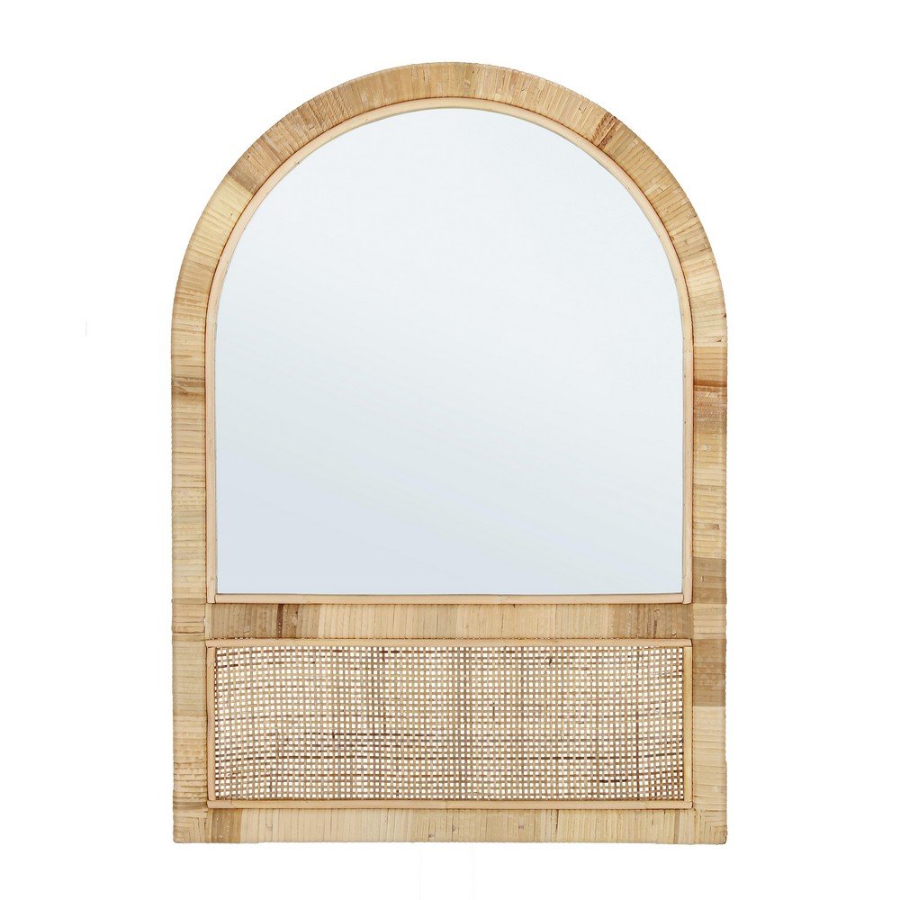 Specchio Arco Legno Marrone Boho da Interno 50×70 - EDWARDS