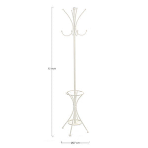 Appendiabiti Acciaio Bianco Rustico da Interno - ECLISSI