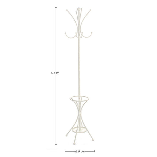 Appendiabiti Acciaio Bianco Rustico da Interno - ECLISSI