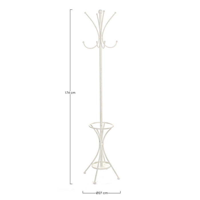 Appendiabiti Acciaio Bianco Rustico da Interno - ECLISSI