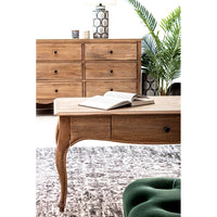 Tavolino Legno Marrone Rustico da Interno - DOMINIQUE