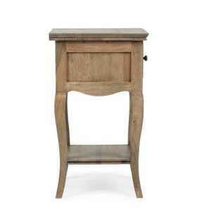 Comodino Legno Marrone Rustico da Interno - DOMINIQUE