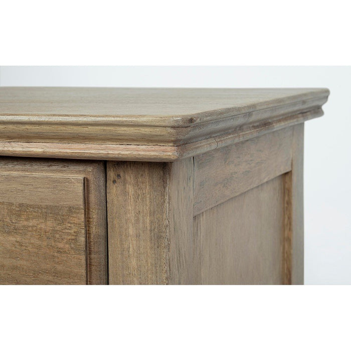 Comodino Legno Marrone Rustico da Interno - DOMINIQUE