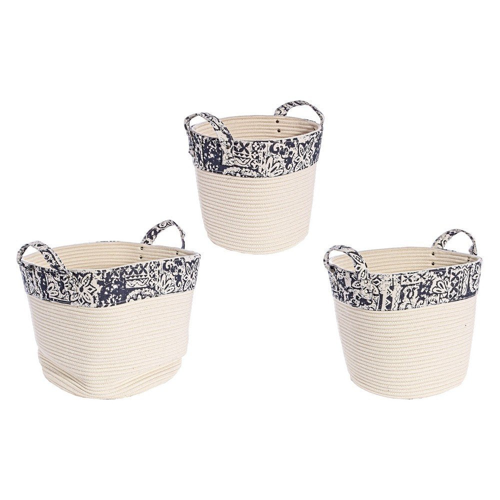 Set 2 Porta Oggetti in Poliestere Boho da Interno - DIMITRI