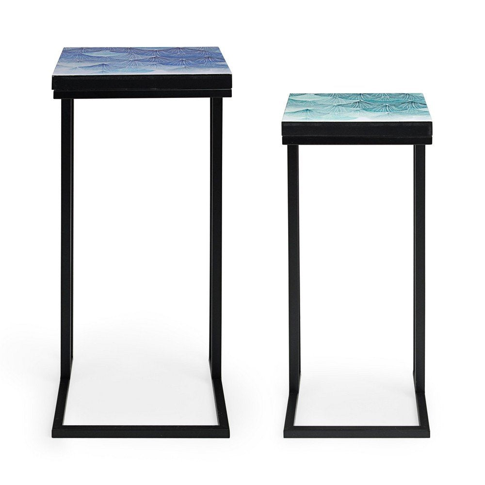 Tavolini Nero Stile Moderno da Interno - DECLAN