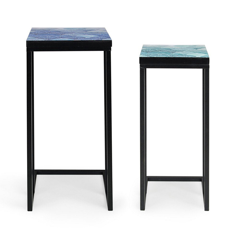 Tavolini Nero Stile Moderno da Interno - DECLAN