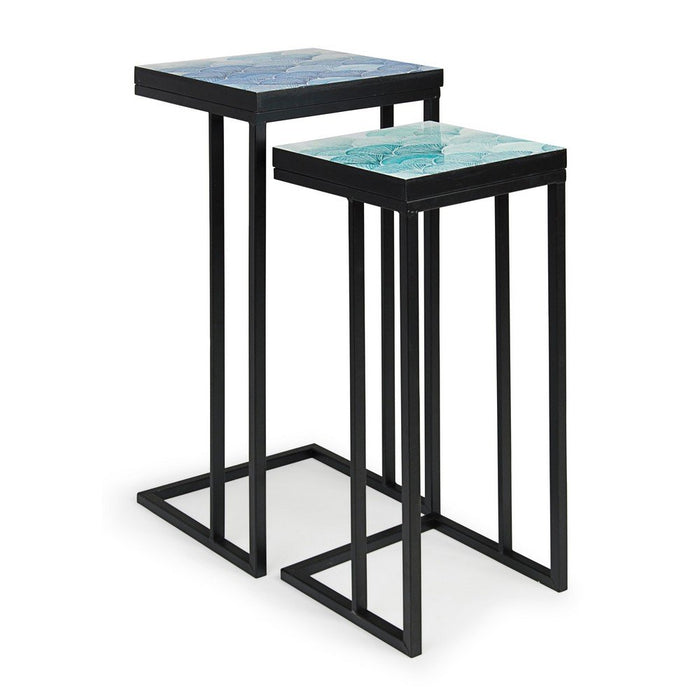 Tavolini Nero Stile Moderno da Interno - DECLAN