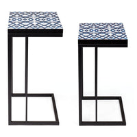 Tavolini Nero Stile Moderno da Interno - DECLAN