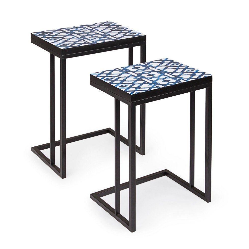 Tavolini Nero Stile Moderno da Interno - DECLAN