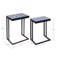 Tavolini Nero Stile Moderno da Interno - DECLAN