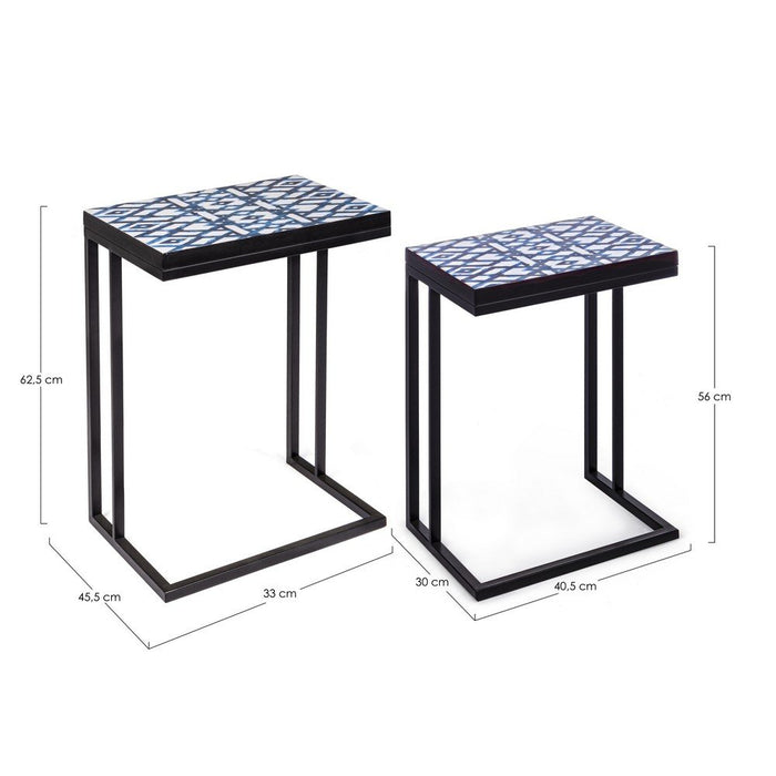 Tavolini Nero Stile Moderno da Interno - DECLAN