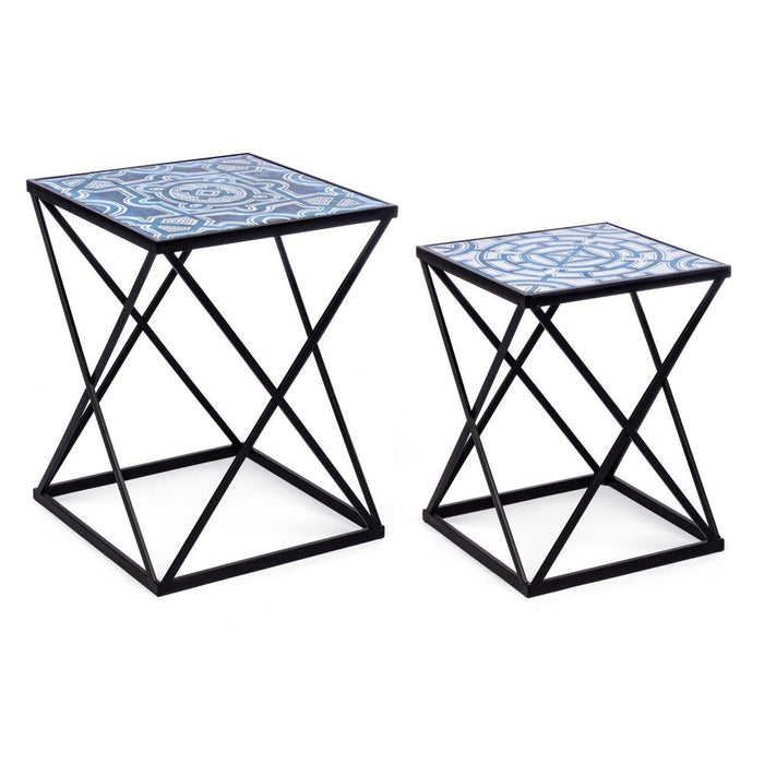 Tavolini Nero Stile Moderno da Interno - DECLAN